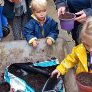 Visitors can plant seeds and take them home or donate them to a community cause