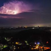 Stunning lightning show lights up Herefordshire skies