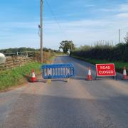 The B4399 is closed from Dinedor to Rotherwas