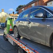 The car found on Albert Road had no tax or insurance.