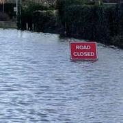Flooding is expected to hit roads in Herefordshire today (picture from a previous flooding incident)