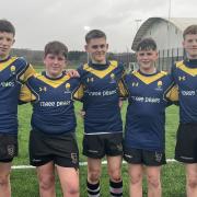 Five of Ledbury's U14s played for Herefordshire at the Midlands Rugby Academy Festival in Stourport