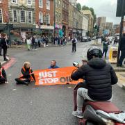 Just Stop Oil activists previously blocked Commercial Street in east London (PA)