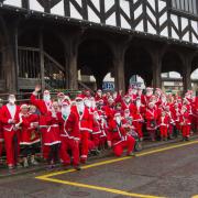 Santas set off from the Market House a few years ago