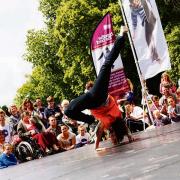 A 2Faced Dance dancer performing in Hereford