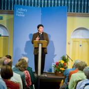 David Whyte speaking on Friday evening. Picture by Stephen Bulley.
