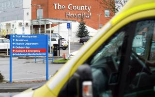 A woman had to be taken to Hereford County Hospital after a crash in Bromyard last night
