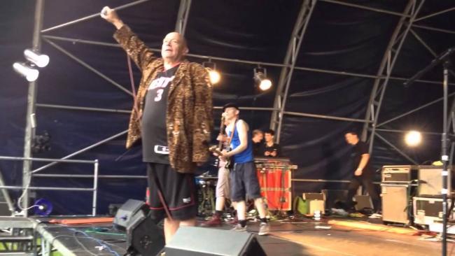 PERFORMING: The mighty Buster Bloodvessel 